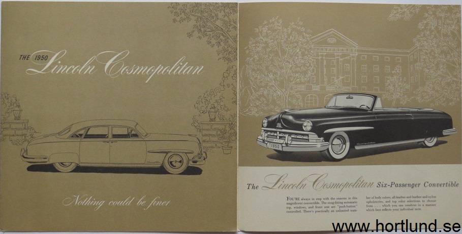 1950 Lincoln Cosmopolitan broschyr, Nothing could be... - 3