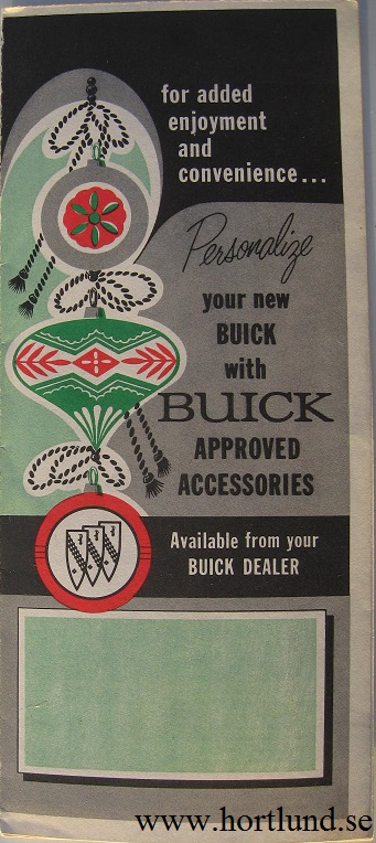 1964 Buick Approved Accessories Tillbehörsbroschyr