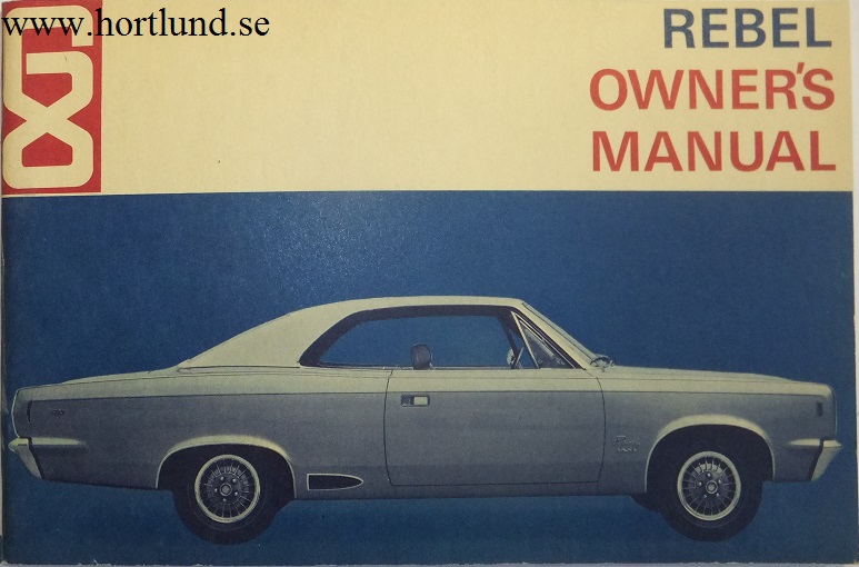1968 AMC Rebel Owner's Manual