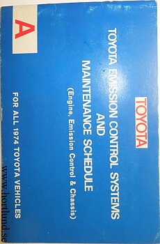 1974 Toyota Owners Service Manual alla modeller