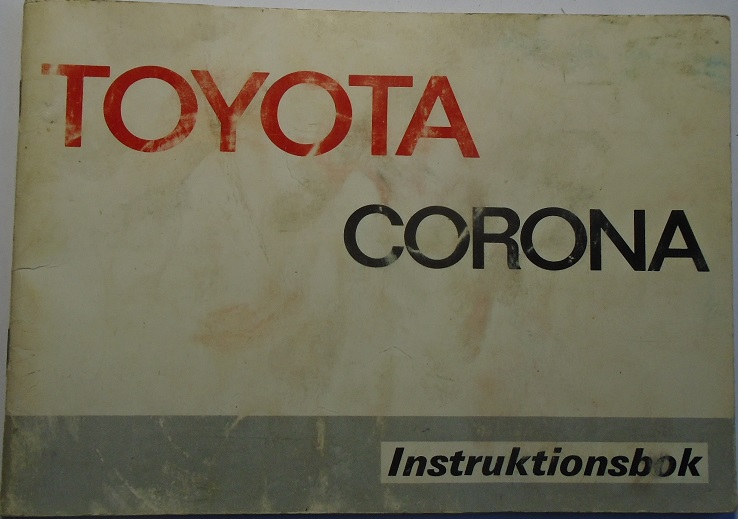 1975 Toyota Corona Instruktionsbok