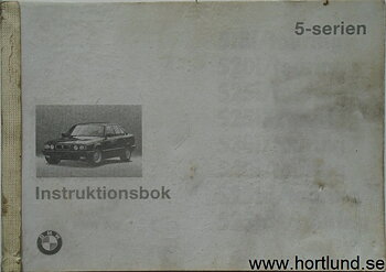 1995 BMW 5-serien Instruktionsbok 4-94