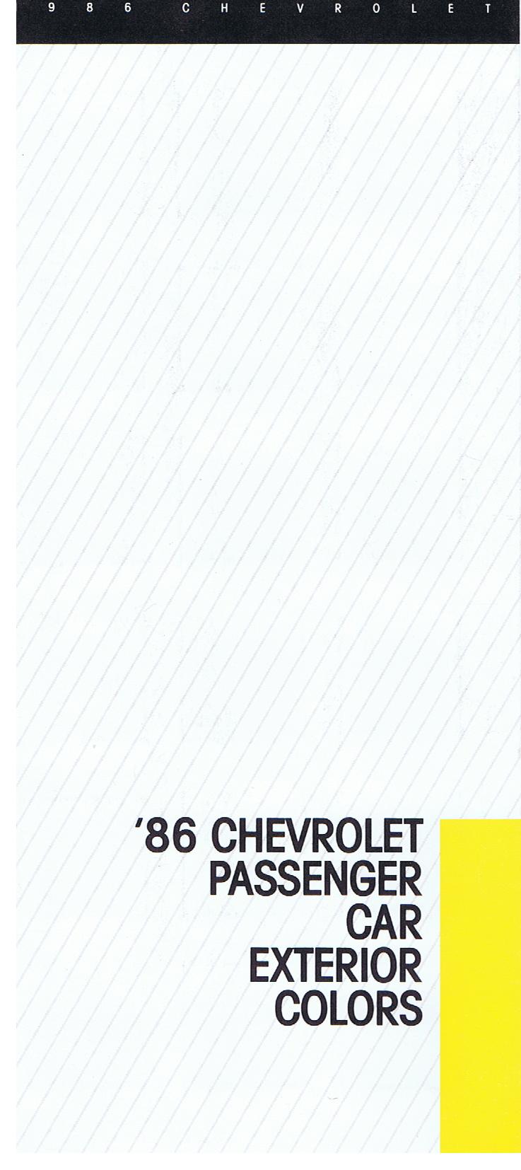 1986 Chevrolet Passanger Car Lackprover