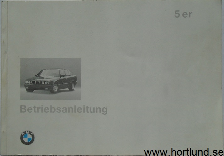 1995 BMW 5 er Betriebsanleitung