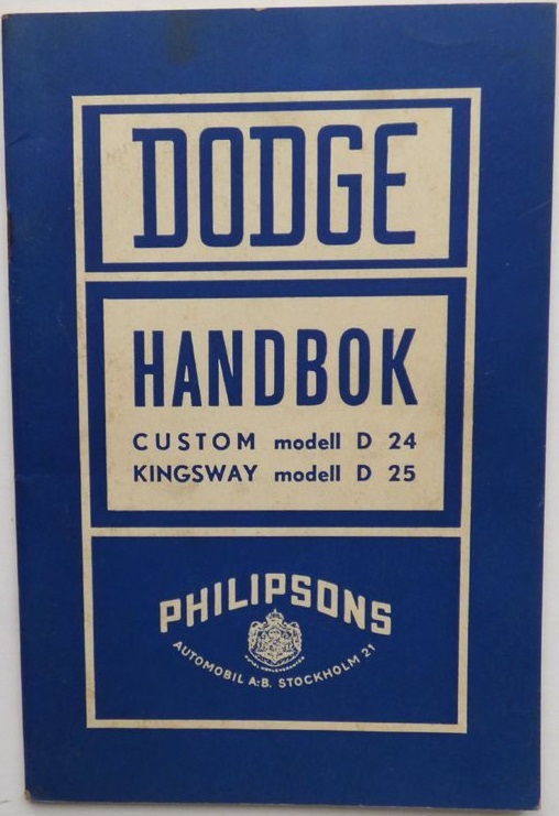 1946 - 1947 Dodge D24 & D25 Handbok