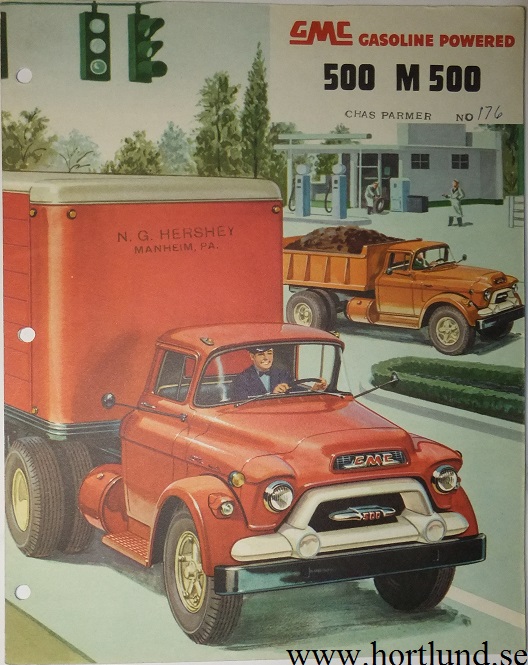 1955 GMC 500 M500 Truck Broschyr