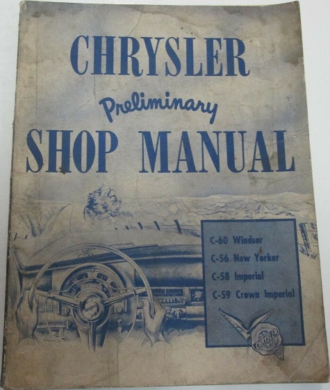1953 Chrysler och Imperial  Preliminary Shop Manual