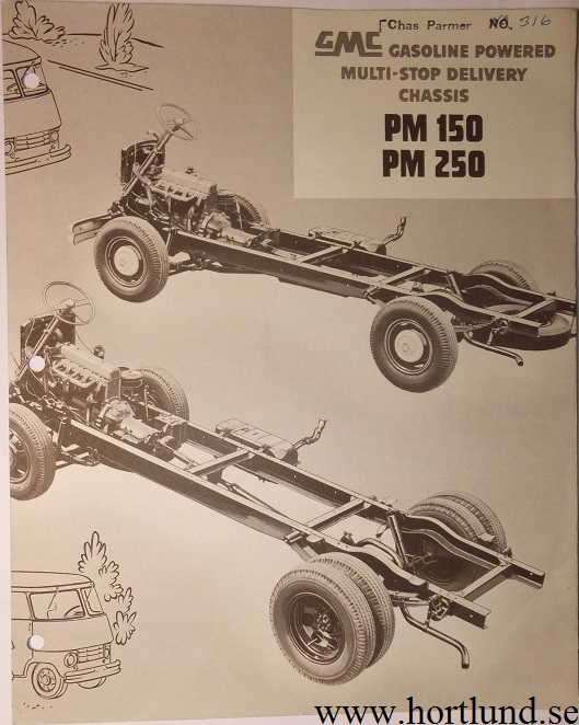 1955 GMC PM150 PM250 Truck Broschyr