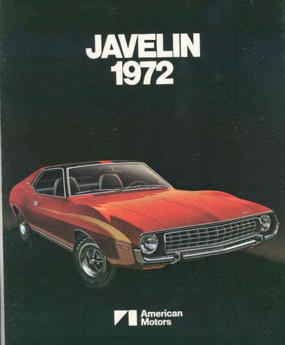 1972 AMC broschyr Javelin 1972
