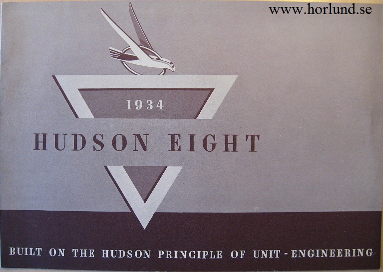 1934 Hudson Eight broschyr