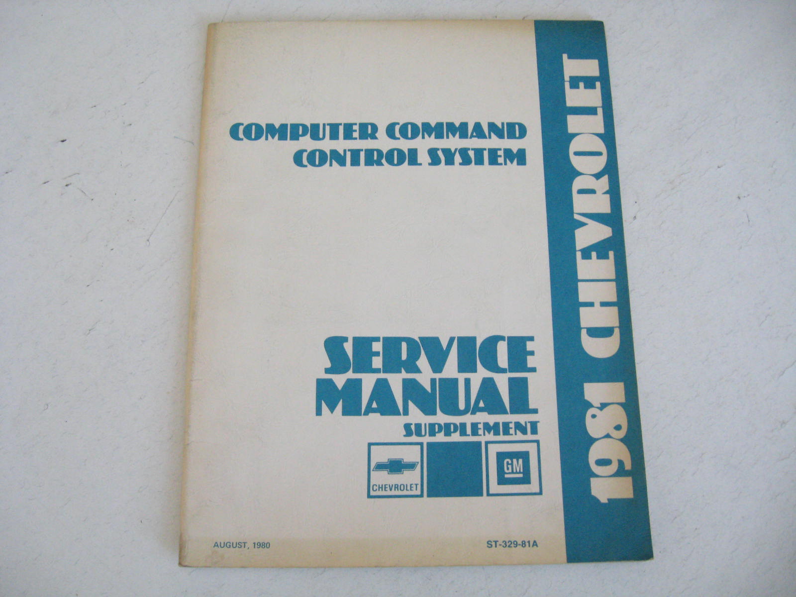 1981 Chevrolet Computer Command Control System Service Manual Supplement