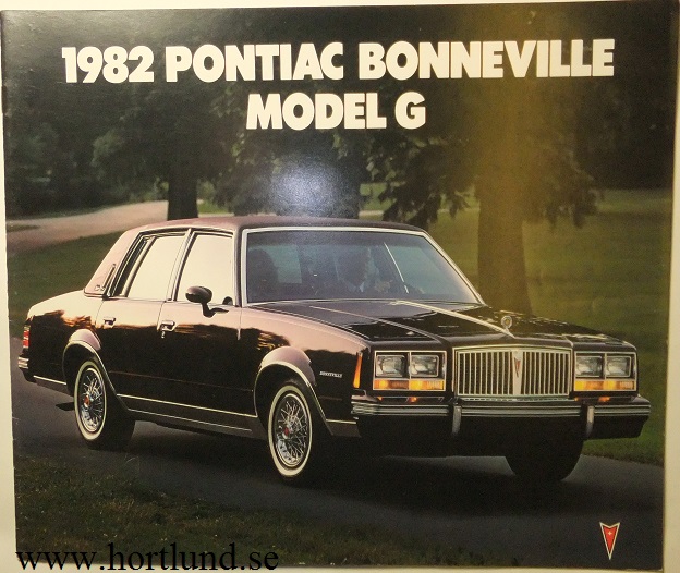 1982 Pontiac Bonneville Model G broschyr