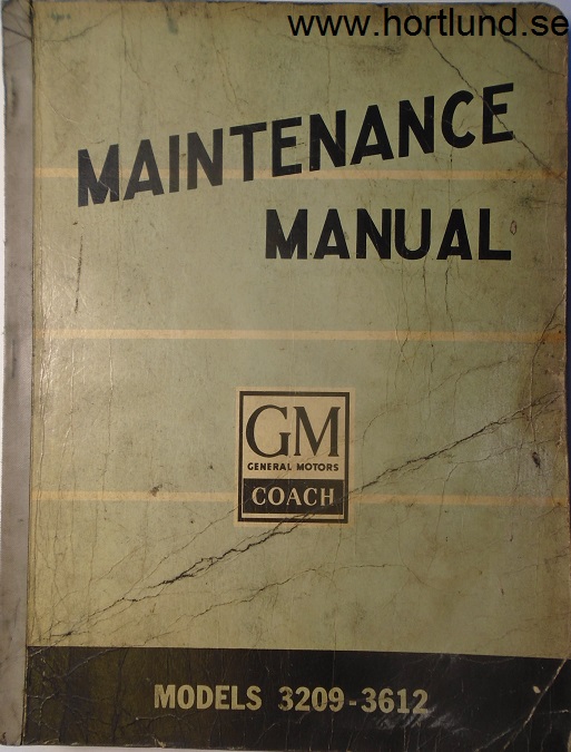1949 GMC 3209-3642 Coach Maintenance Manual