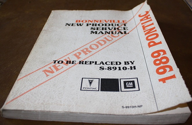 1989 Pontiac Bonneville New Product Service Manual