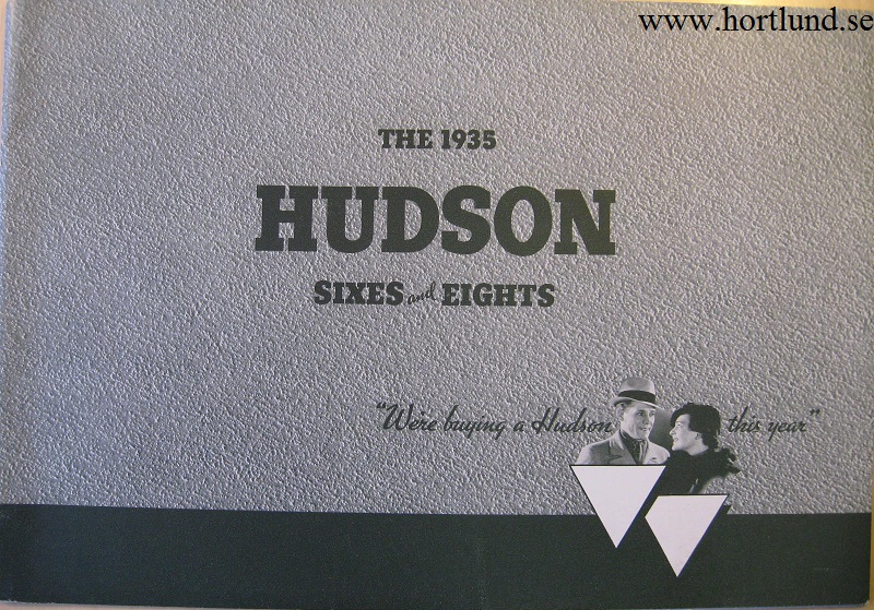 1935 Hudson Sixes and Eights broschyr