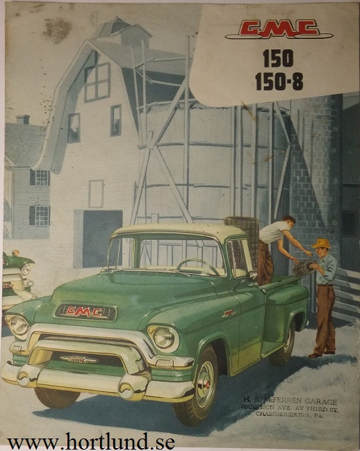 1956 GMC 150 150-8 Truck Broschyr