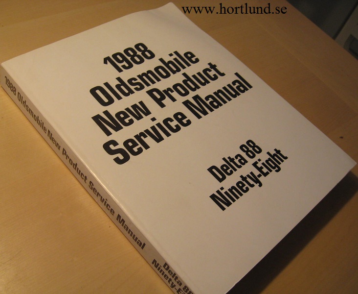 1988 Oldsmobile Delta 88 och Ninety-Eight New Product Service Manual