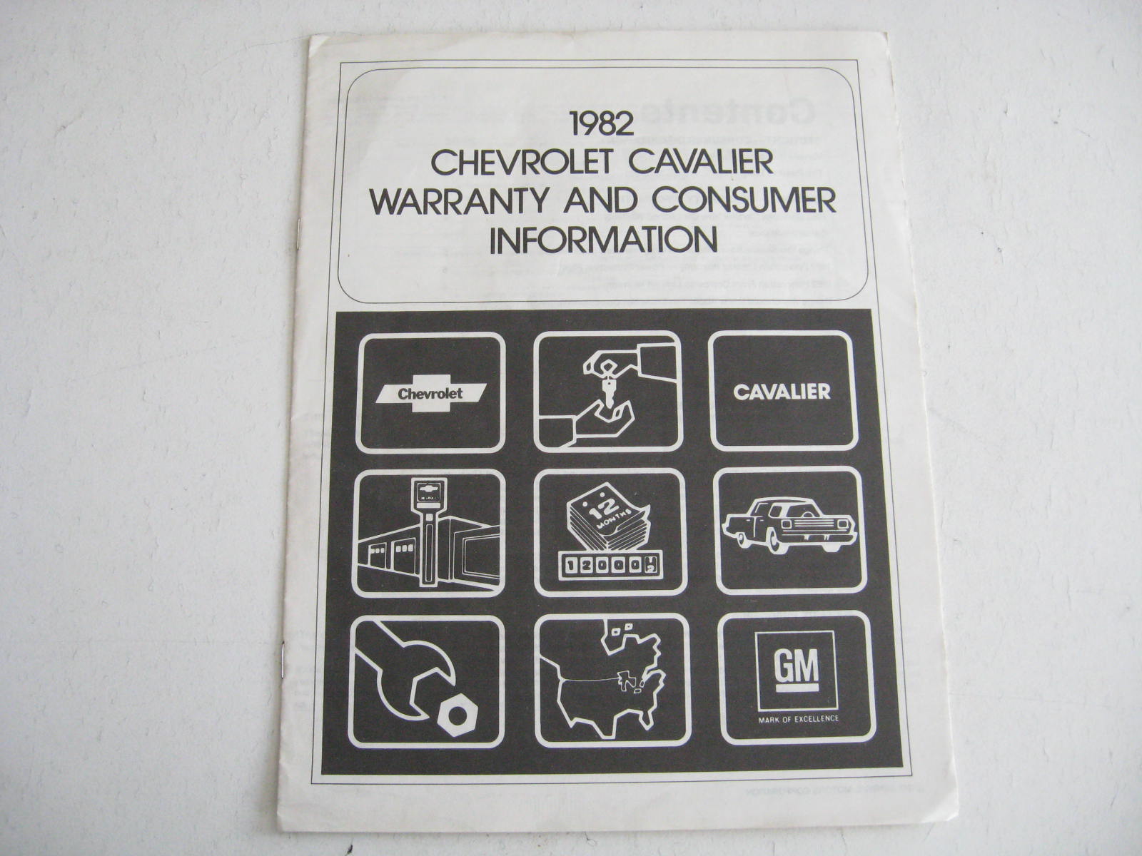 1982 Chevrolet Cavalier Warranty and Consumer Information