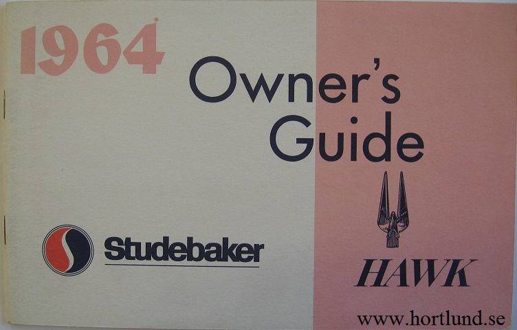 1964 Studebaker Hawk Owner's Guide