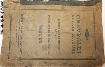 1933 Chevrolet Repair Manual Master And Standard Models Passanger Cars And Trucks original