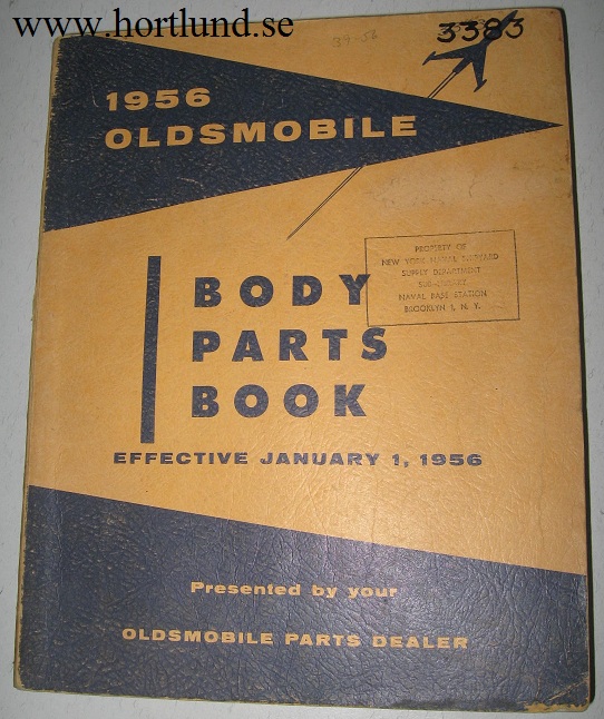 1956 Oldsmobile Body Parts Book