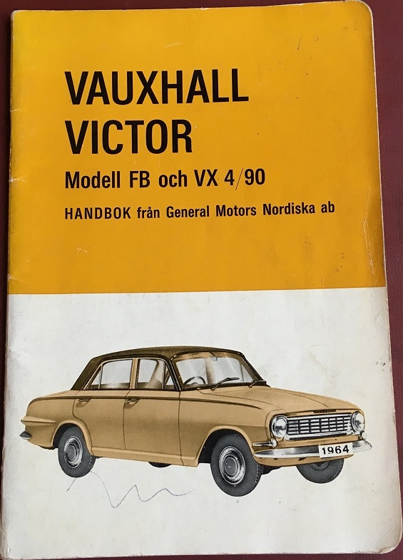 1964 Vauxhall FB Victor och VX 4/90 Handbok svensk