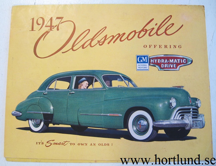 1947 Oldsmobile broschyr folder