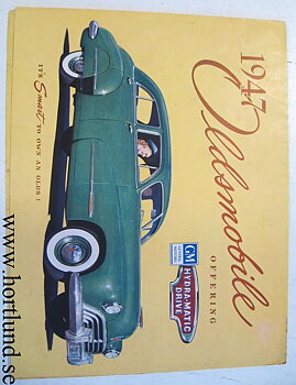 1947 Oldsmobile broschyr folder