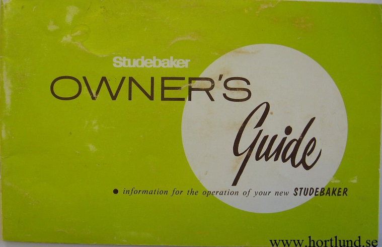 1965 Studebaker Owner's Guide