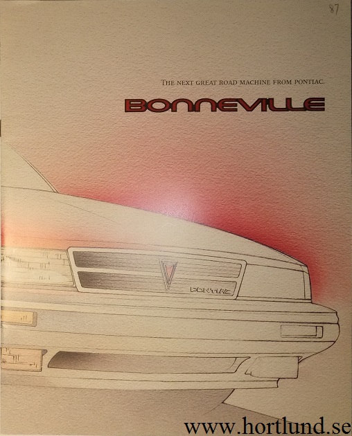1987 Pontiac Bonneville broschyr