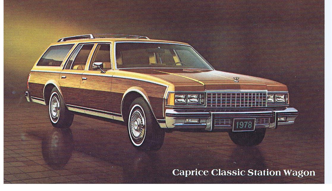 1978 Chevrolet Caprice Classic Station Wagon Vykort