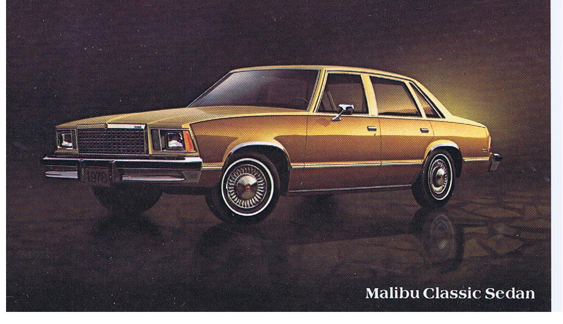 1978 Chevrolet Malibu Classic Sedan Vykort