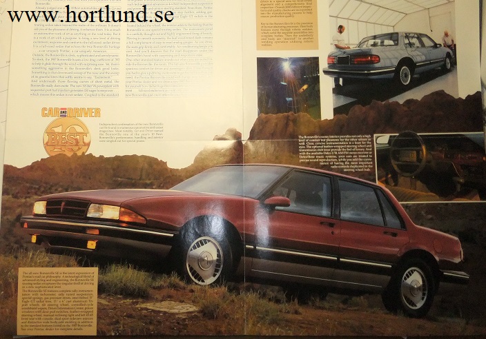 1987 Pontiac Bonneville broschyr folder - 3