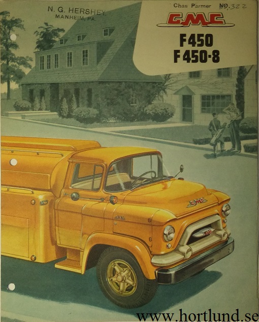 1956 GMC F450 F450-8 Truck Broschyr