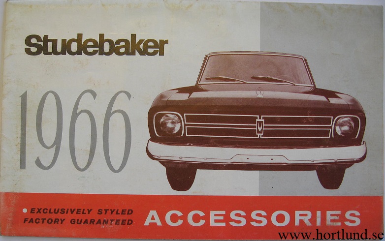 1966 Studebaker Accessories broschyr