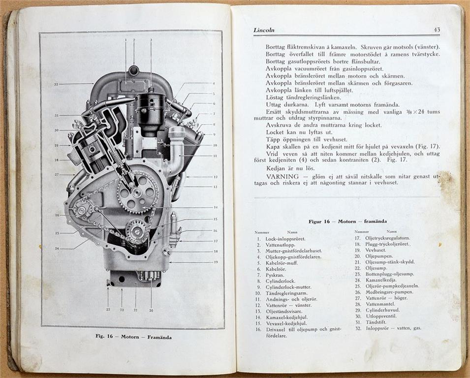1926 Lincoln Instruktionsbok svensk - 4