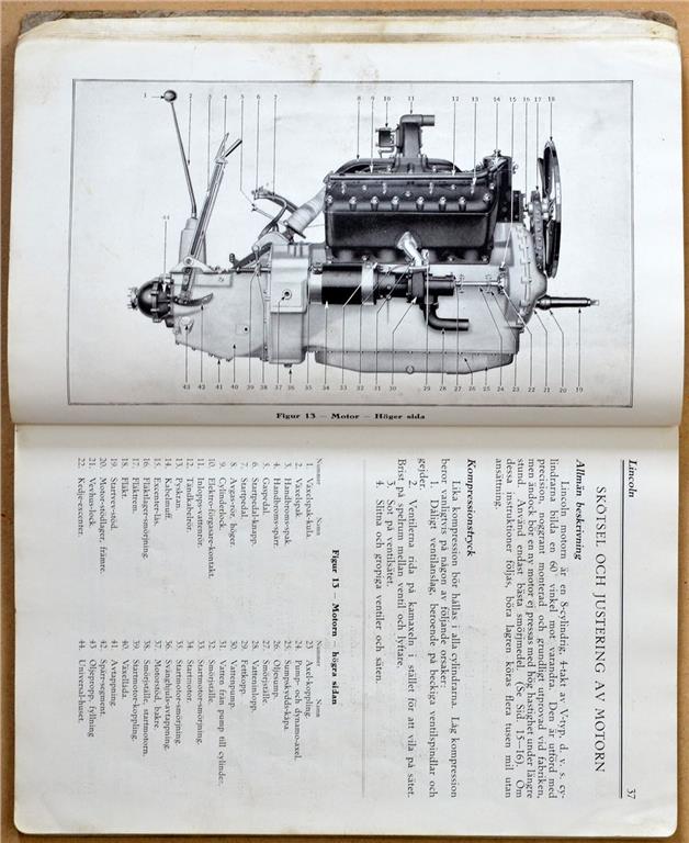 1926 Lincoln Instruktionsbok svensk - 5