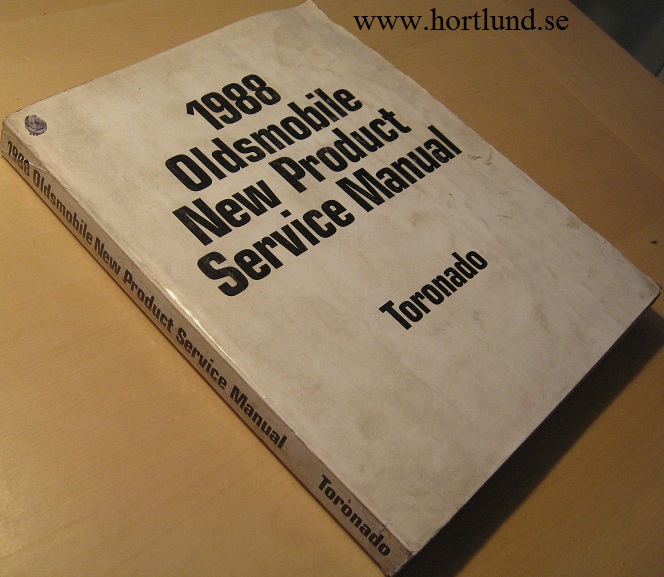 1988 Oldsmobile Toronado New Product Service Manual