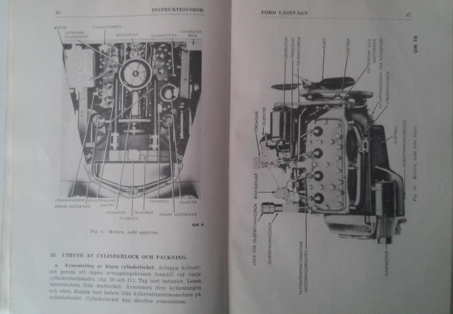 1947 Ford Lastvagn 100 HK Instruktionsbok svensk - 3