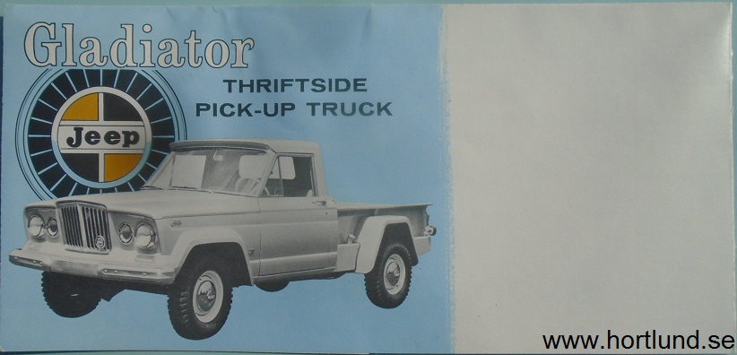 1963 Jeep Gladiator Pickup broschyr