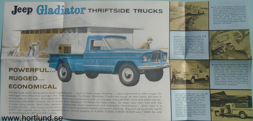 1963 Jeep Gladiator Pickup broschyr - 2