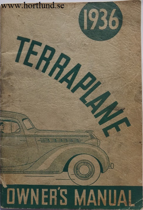 1936 Terraplane Owner's Manual
