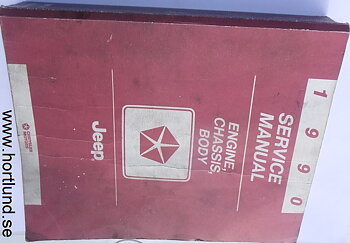 1990 Jeep Service Manual Engine, Chassis, Body