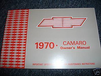 1970 Chevrolet Camaro Owner's Manual