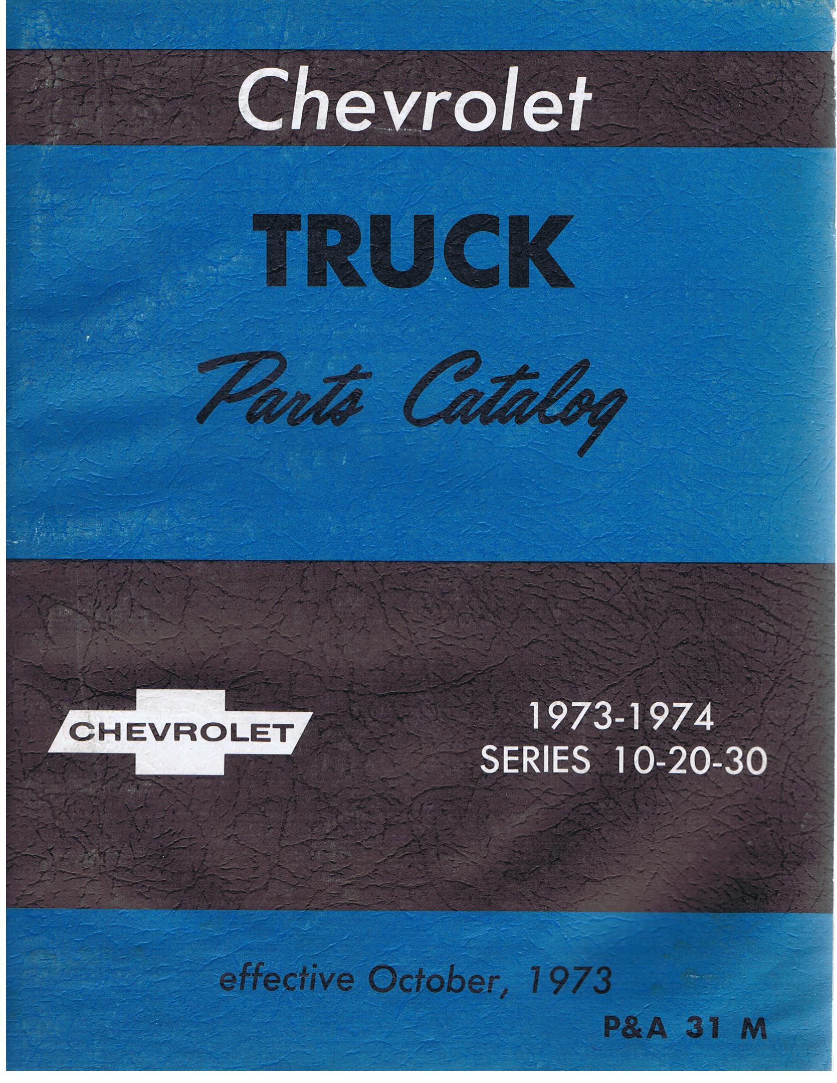 www.hortlund.se 1974 Chevrolet Truck Parts Catalog 1973 1974 Series