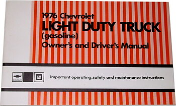 1976 Chevrolet Pickup Owners Manual