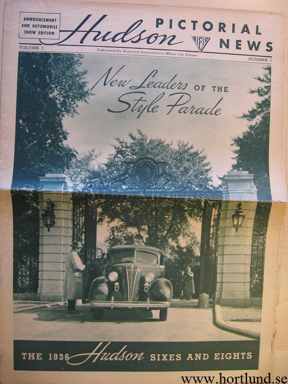 1936 Hudson Pictoral News Number 1