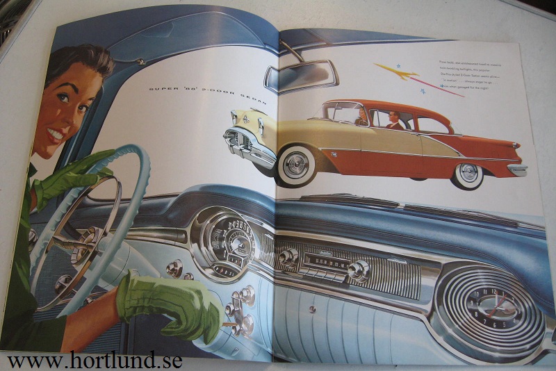1956 Oldsmobile lyx broschyr - 2