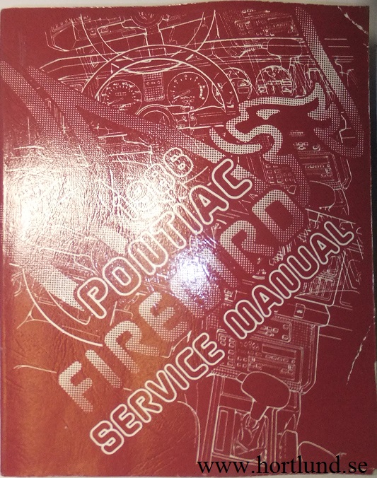 1986 Pontiac Firebird Service Manual