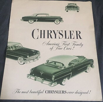 1953 Chrysler och Imperial broschyr